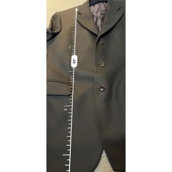 Gianni Manzoni Italy Pure New Wool Blazer Sport Coat Lanificio di Pray Brown
